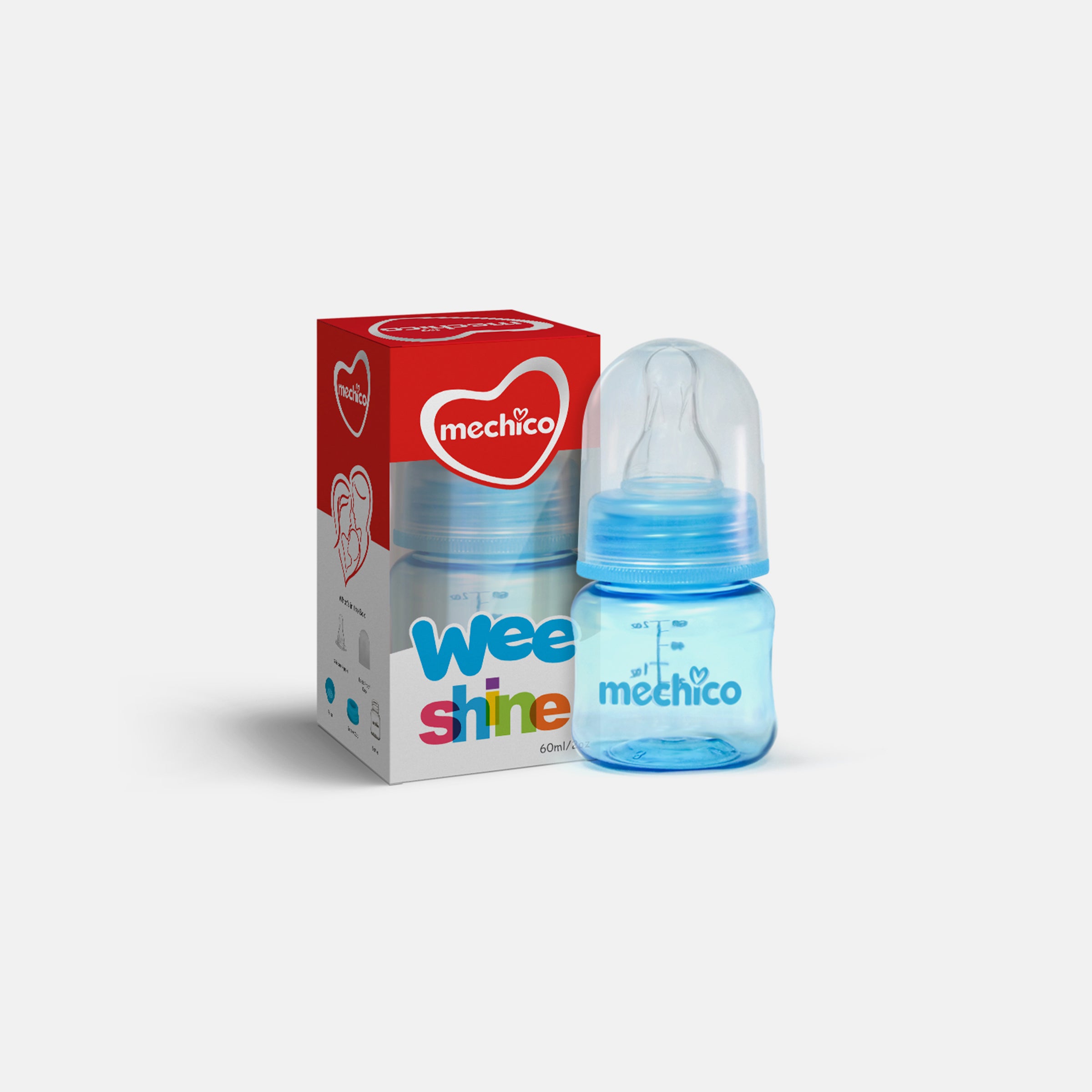 Mechico Baby Wee Shine Feeding Bottle 60ML