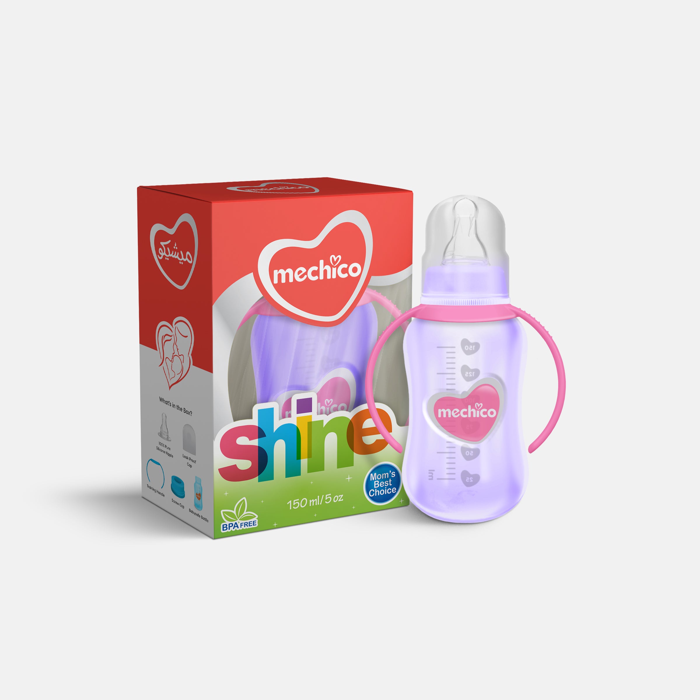 Mechico Baby Shine Feeding Bottle 150ML