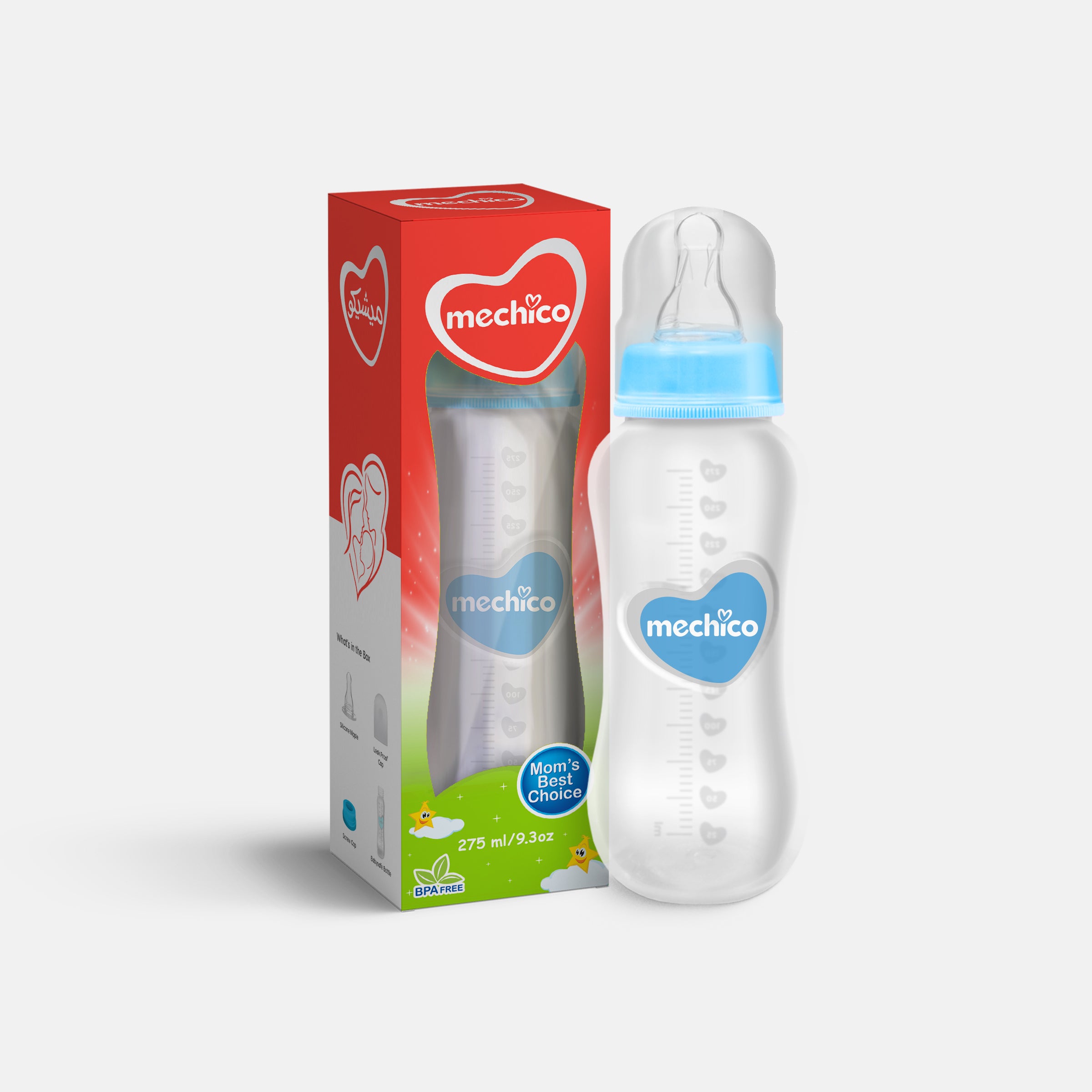 Mechico Baby Regular Feeding Bottle 275ML