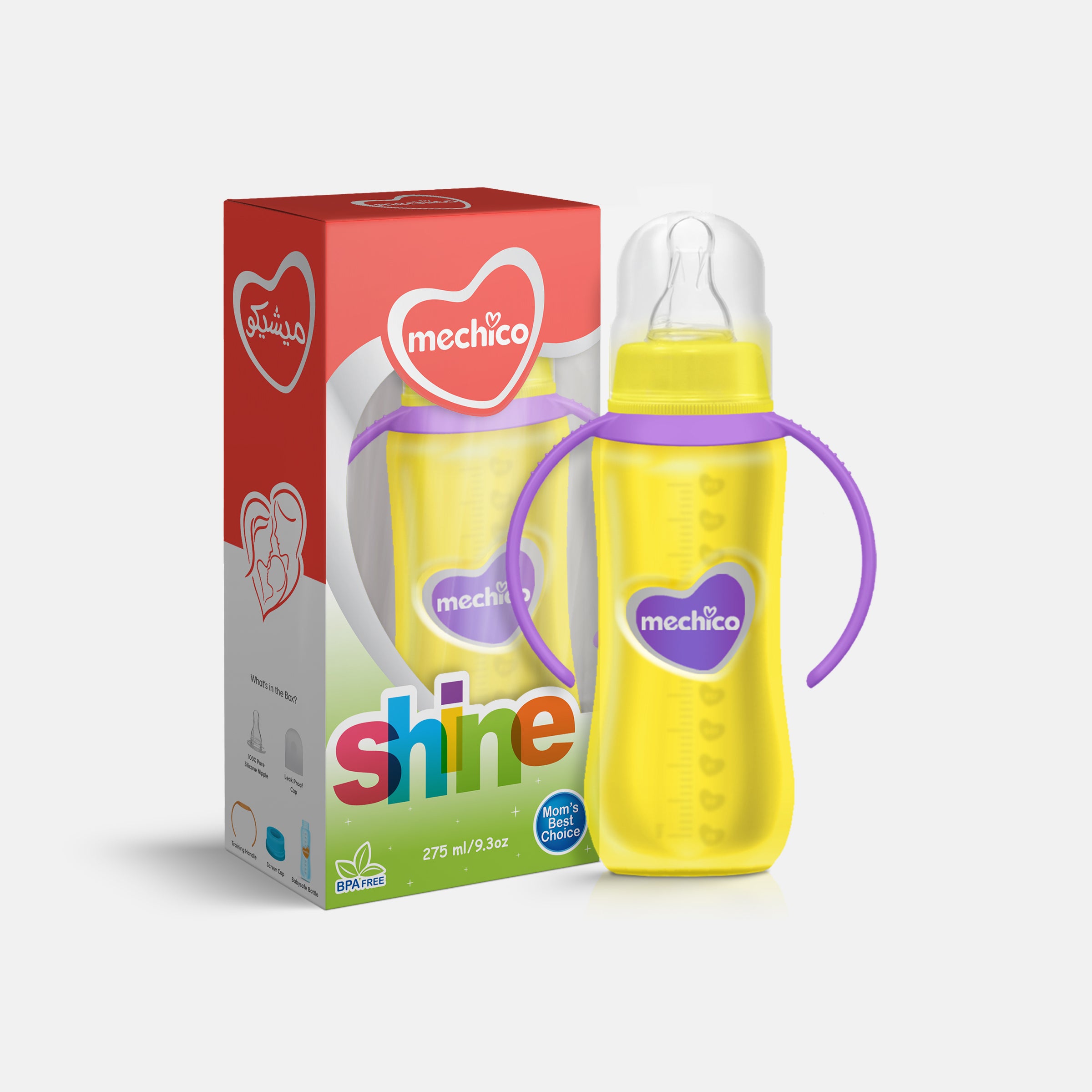 Mechico Baby Shine Feeding Bottle 275ML