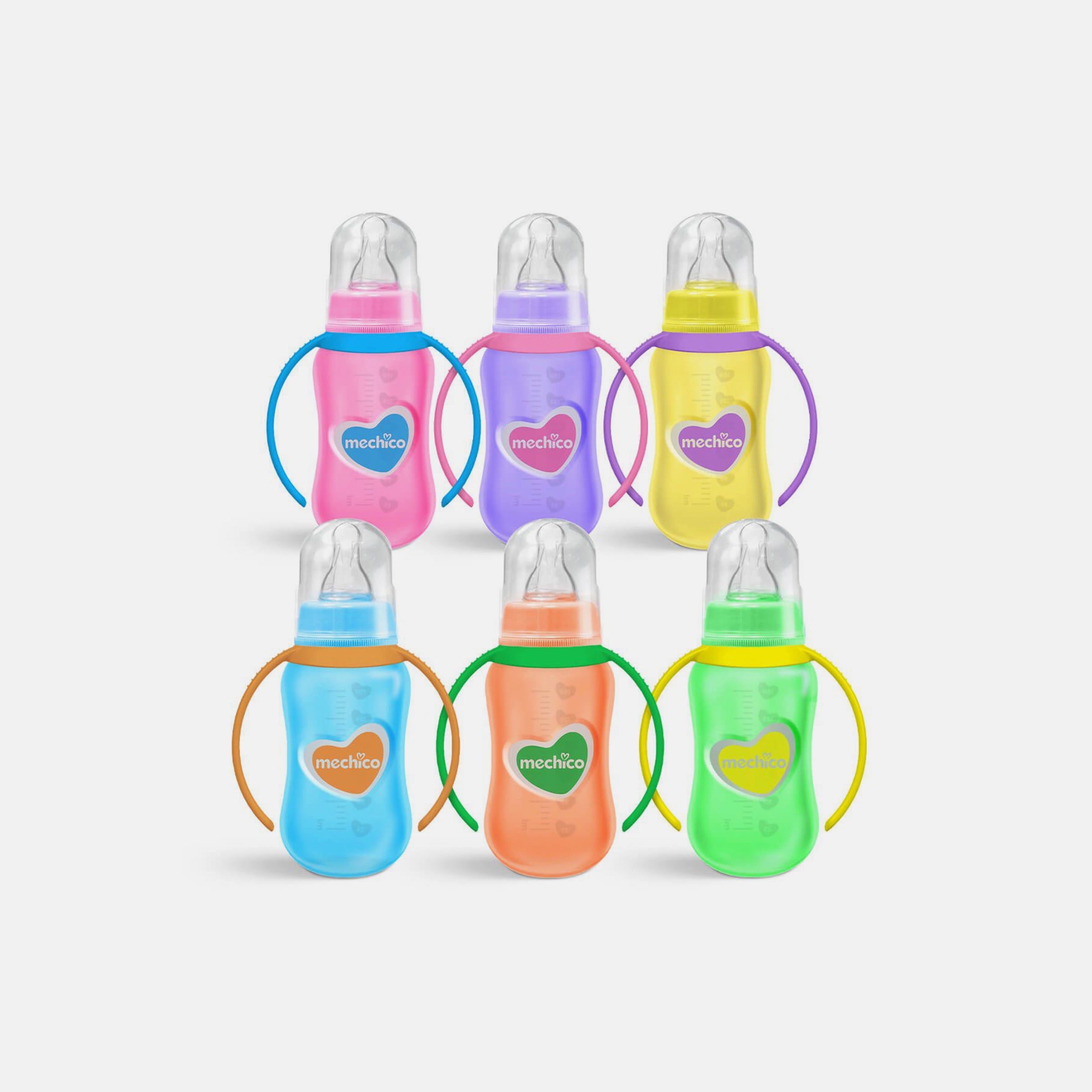 Mechico Baby Shine Feeding Bottle 150ML (Pack of 6)