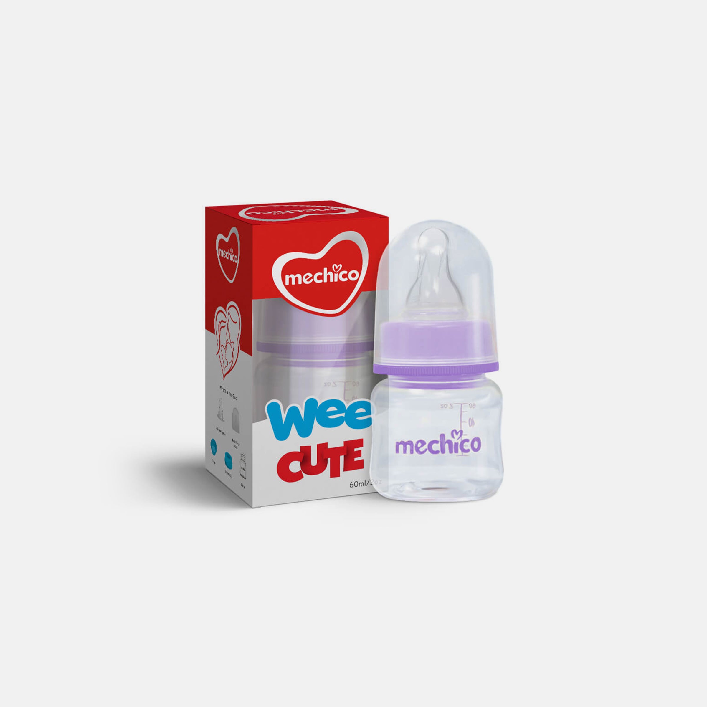 Mechico Baby Wee Regular Feeding Bottle 60ML