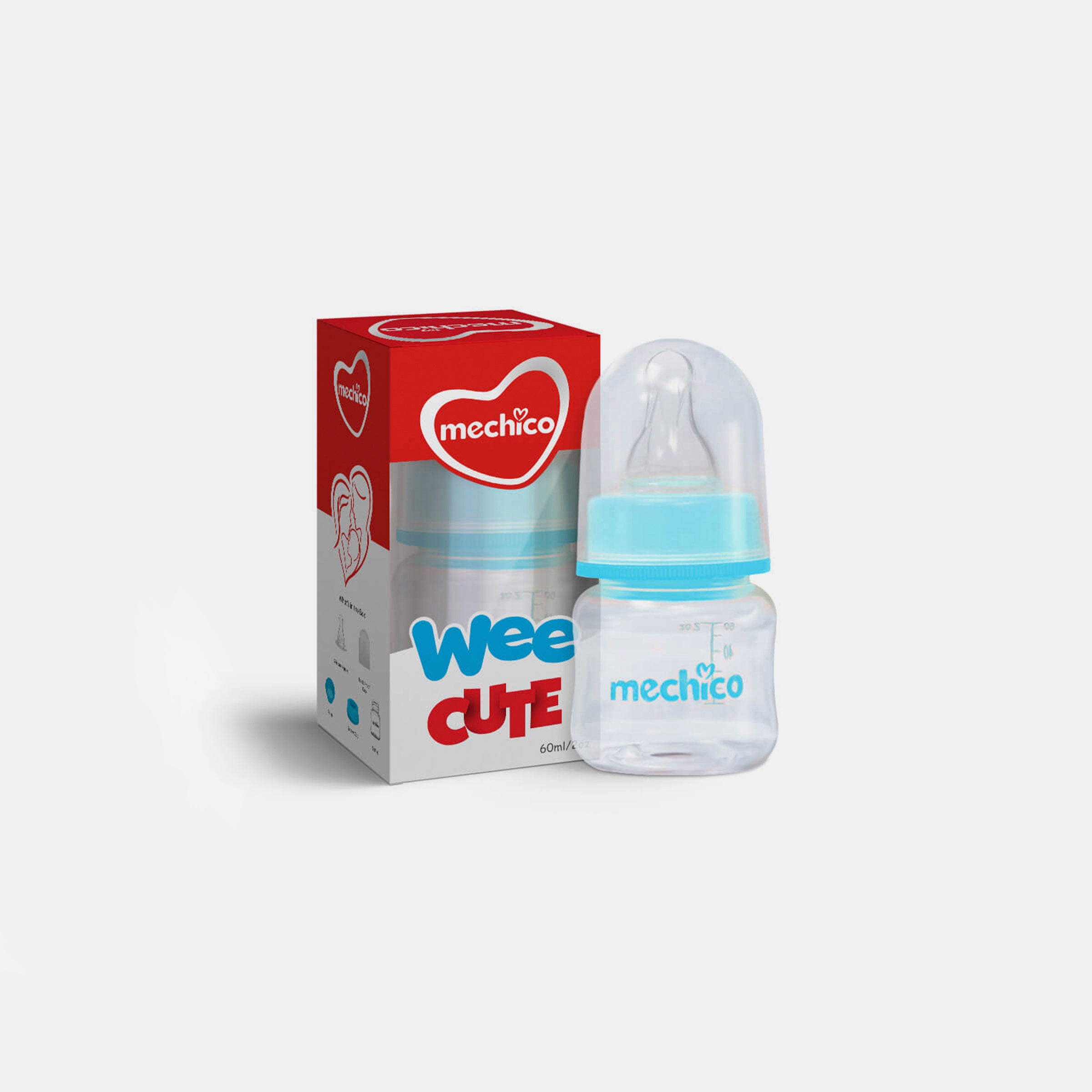 Mechico Baby Wee Regular Feeding Bottle 60ML