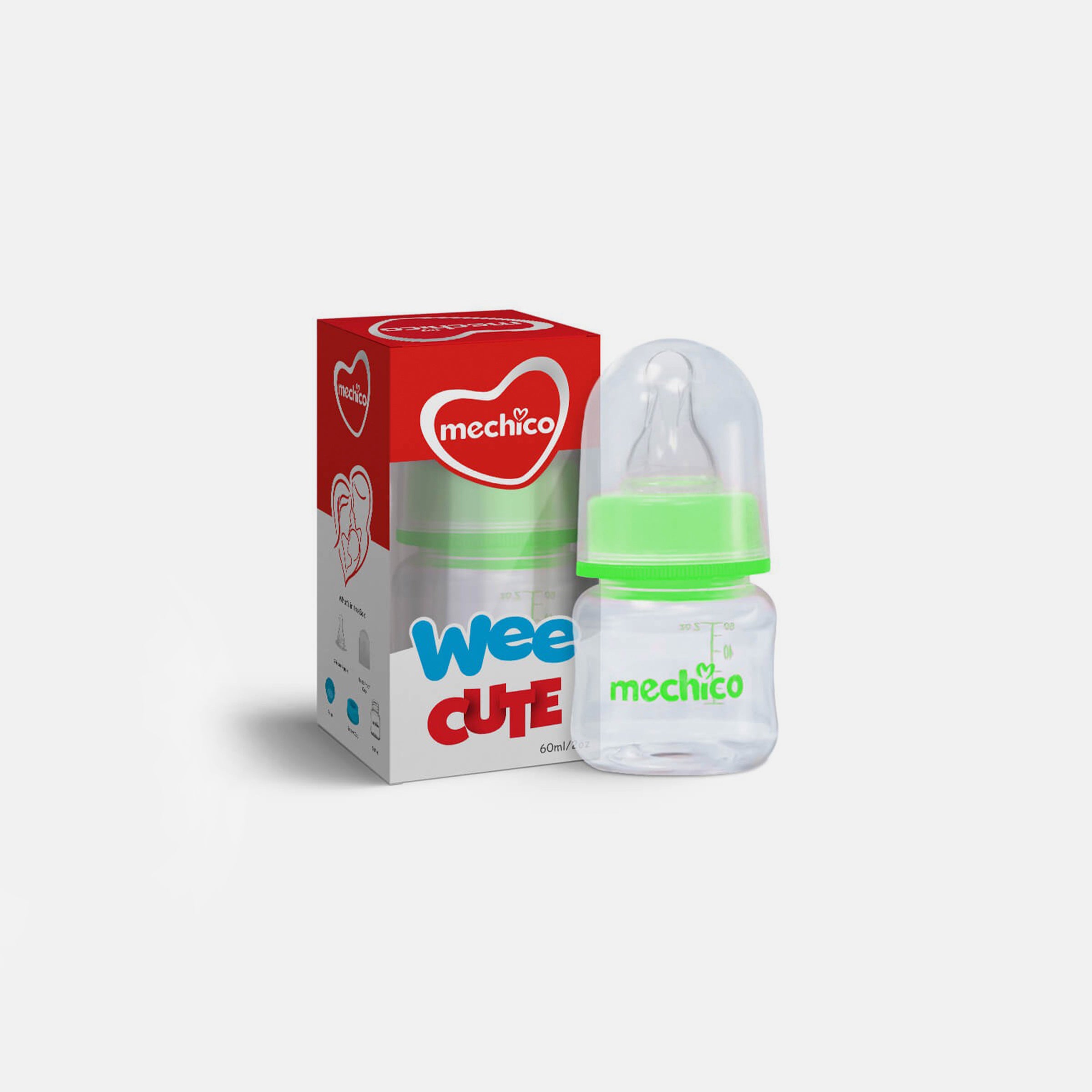 Mechico Baby Wee Regular Feeding Bottle 60ML