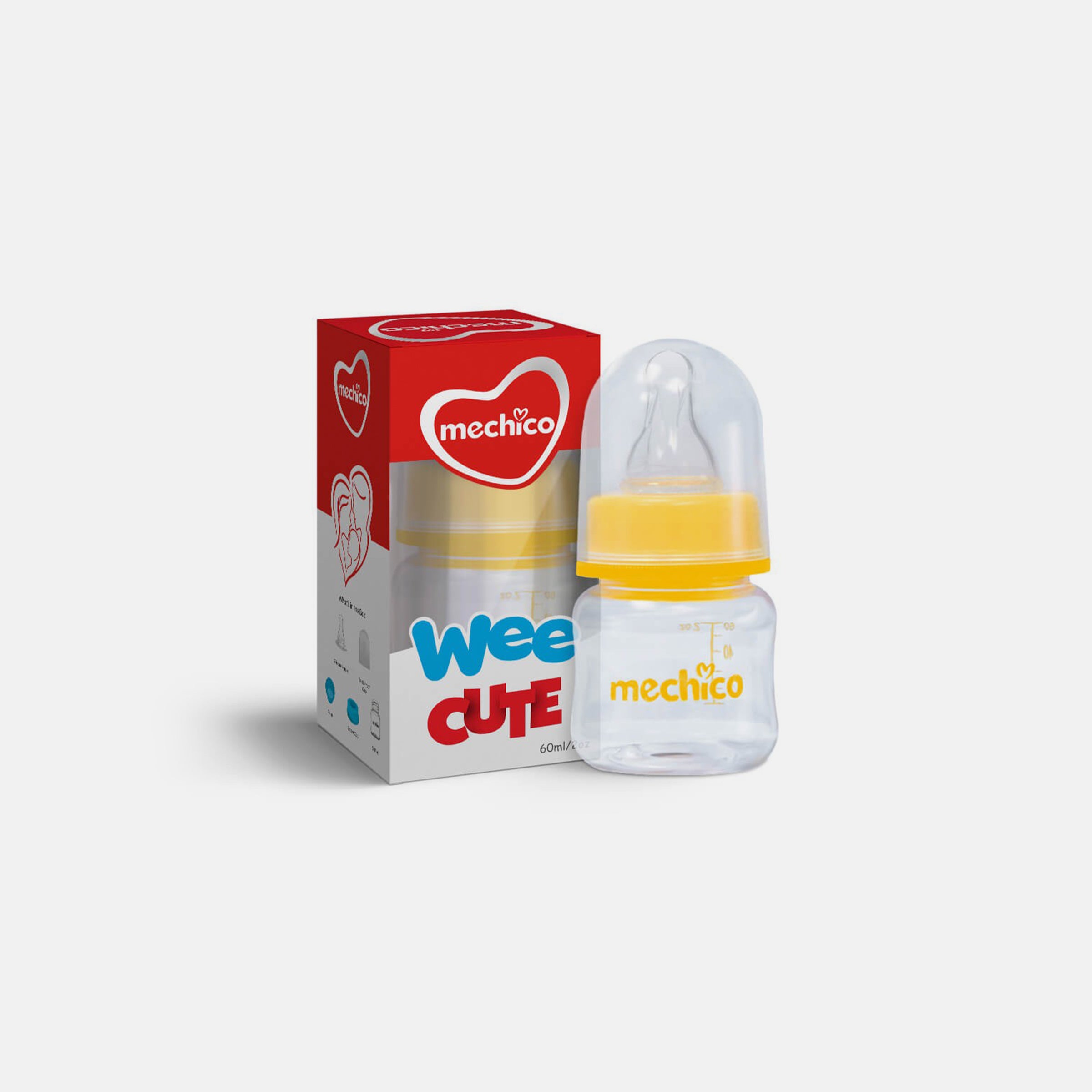 Mechico Baby Wee Regular Feeding Bottle 60ML