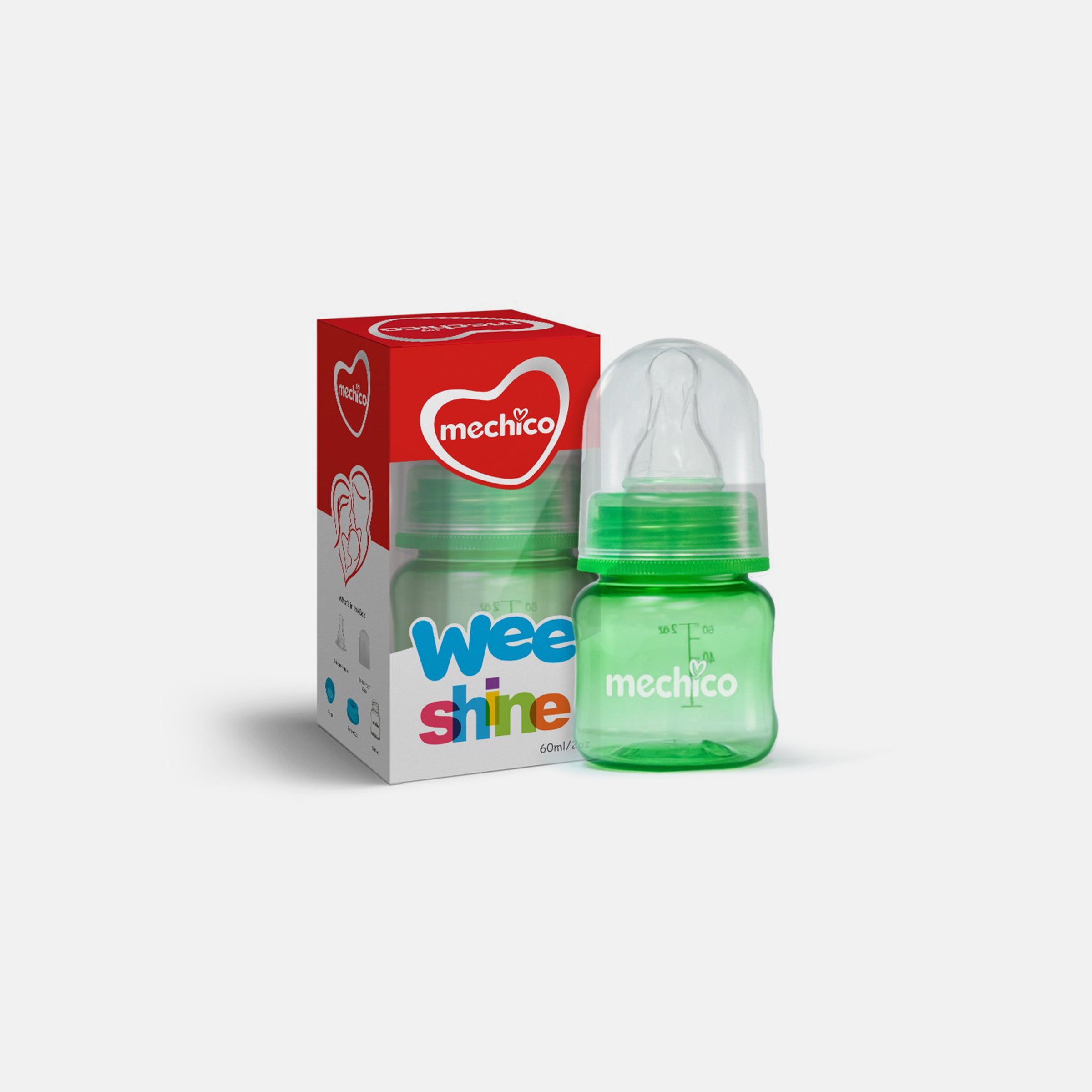 Mechico Baby Wee Shine Feeding Bottle 60ML
