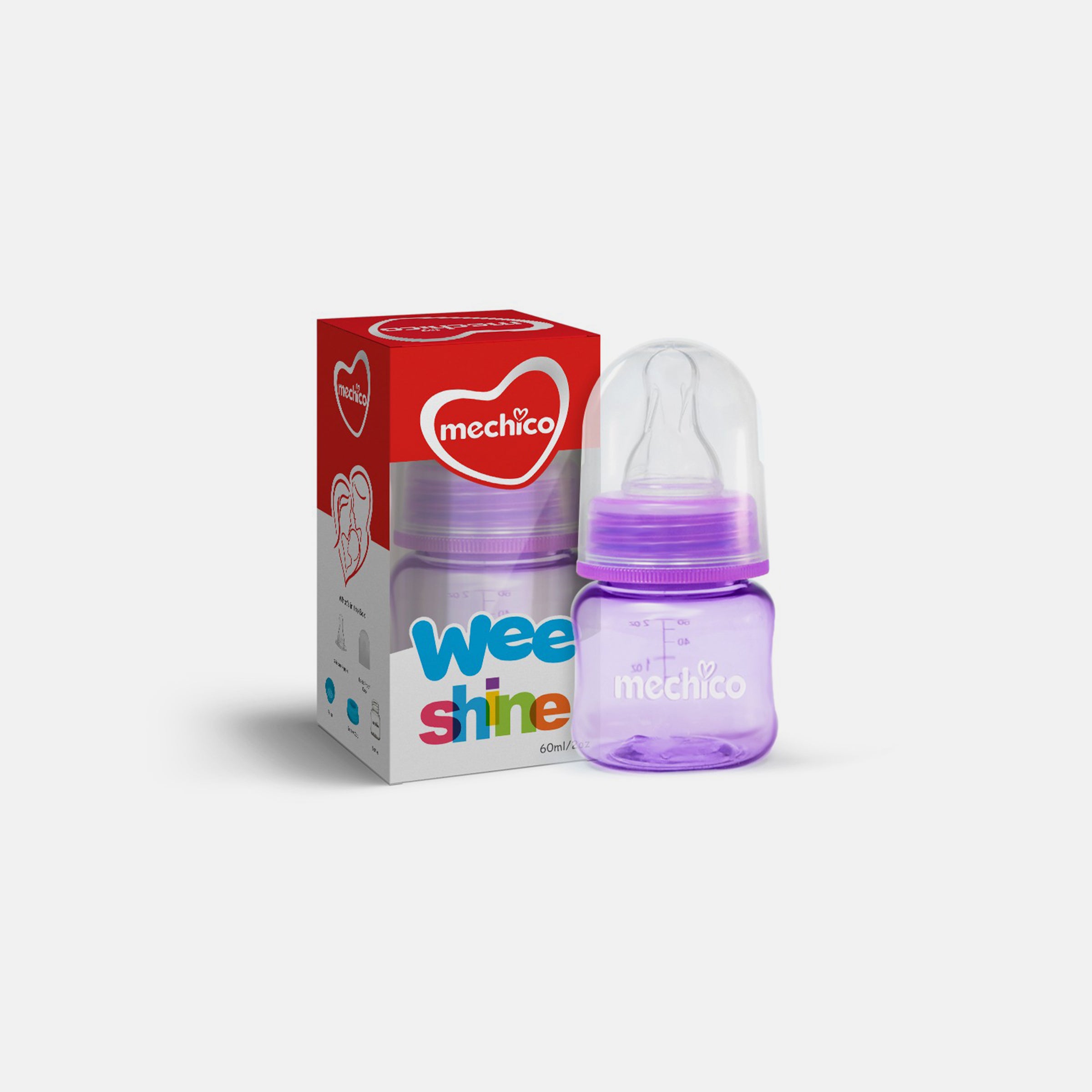 Mechico Baby Wee Shine Feeding Bottle 60ML