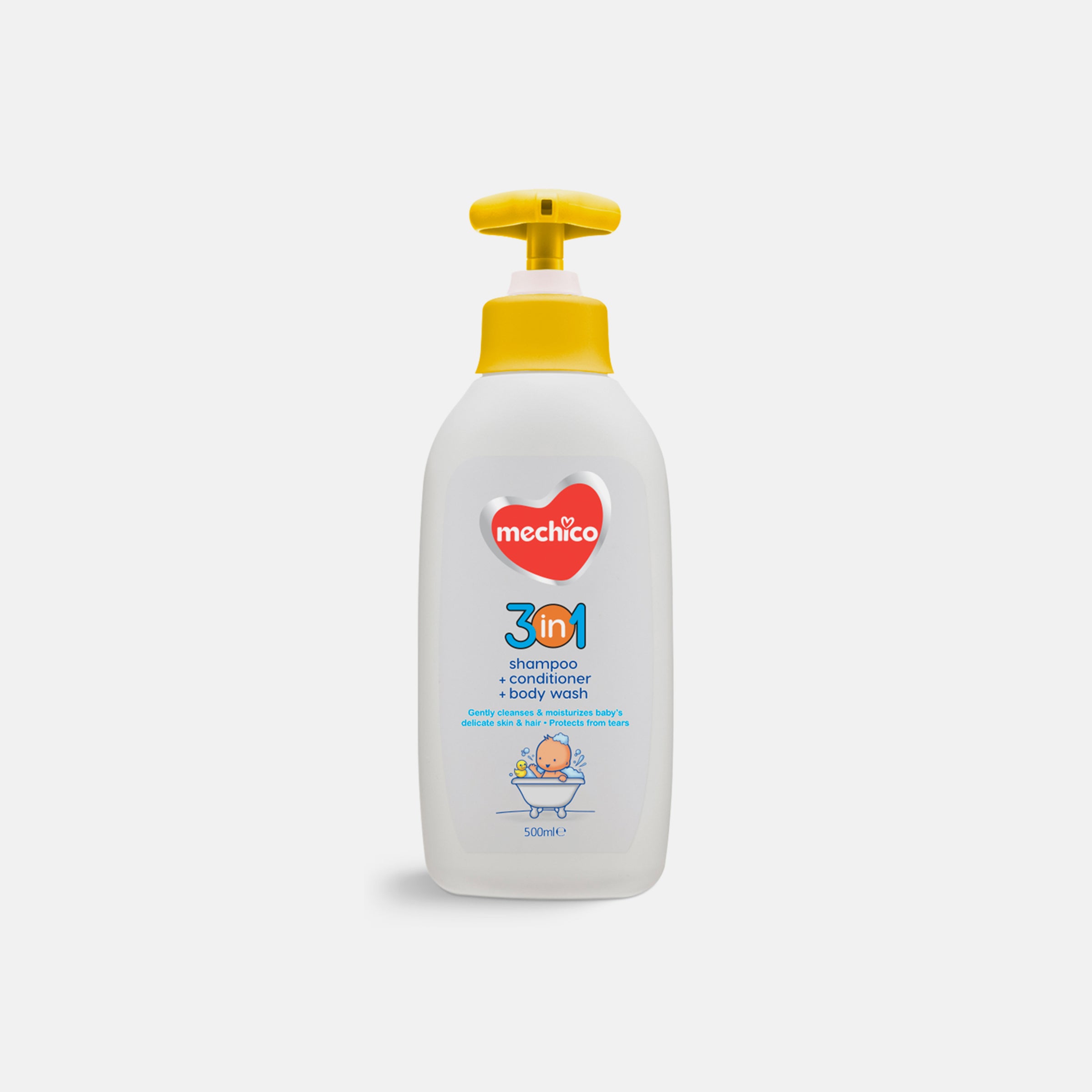 Mechico Baby 3-in-1 Shower Shampoo – 500ML
