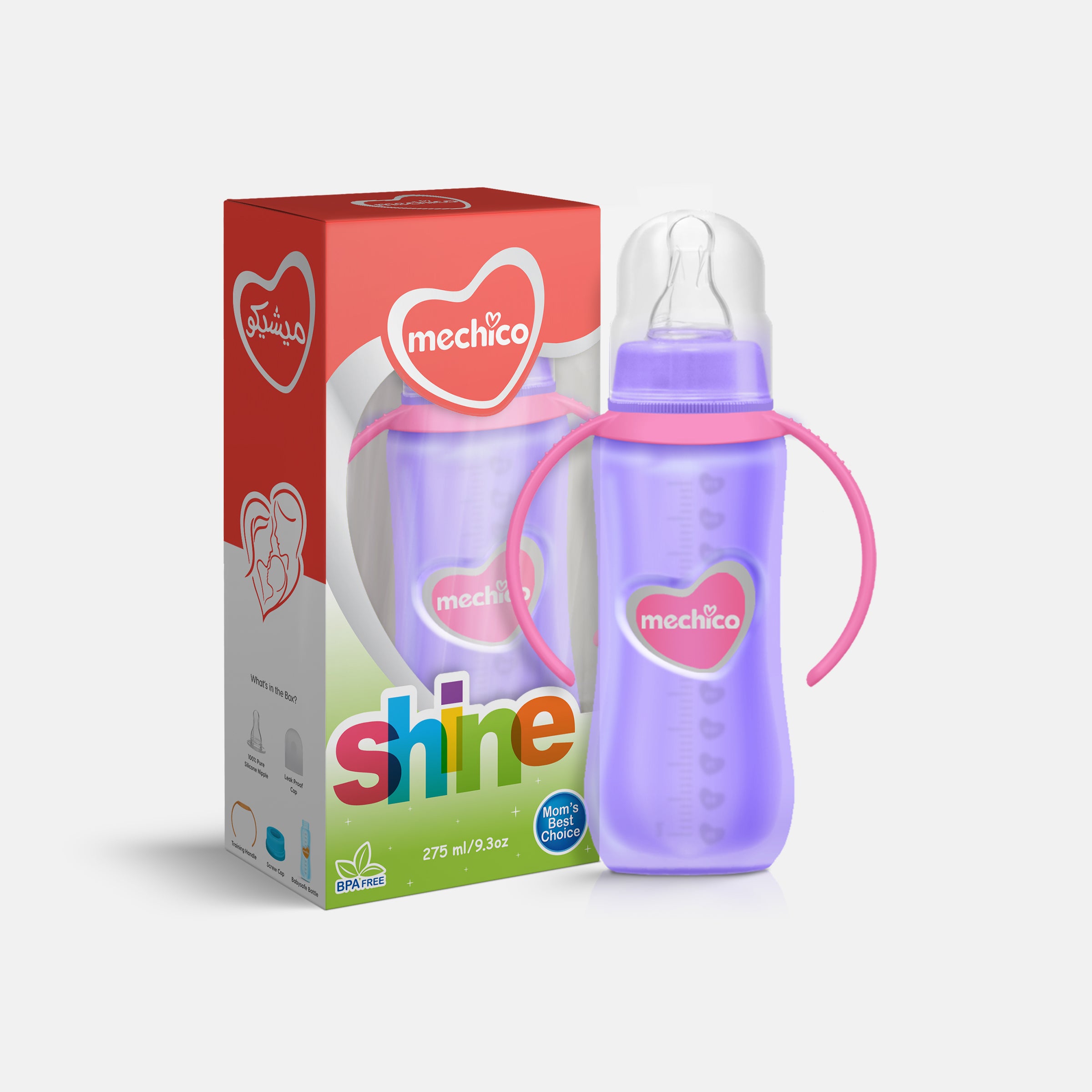 Mechico Baby Shine Feeding Bottle 275ML