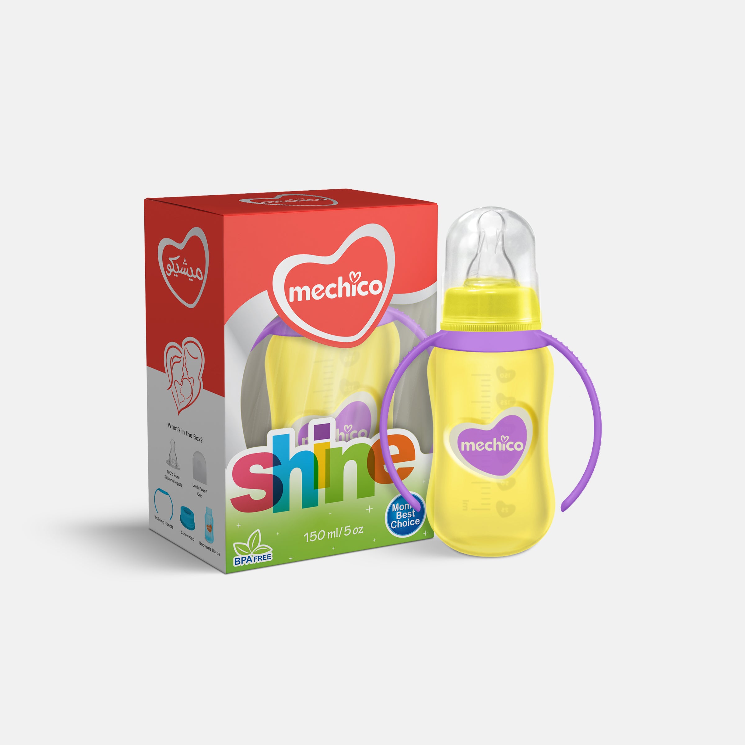 Mechico Baby Shine Feeding Bottle 150ML