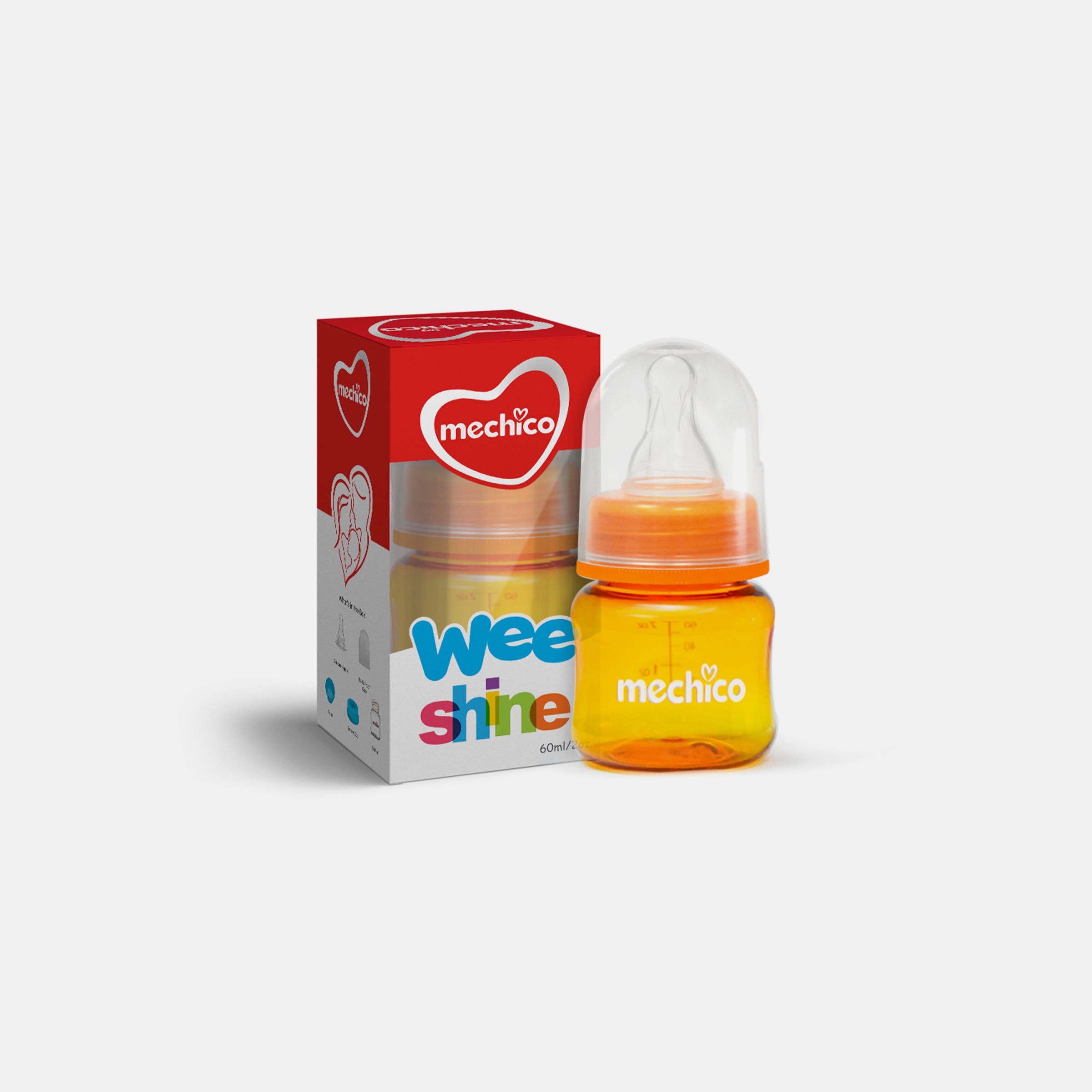 Mechico Baby Wee Shine Feeding Bottle 60ML